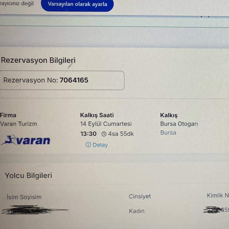 Varan Turizm Yolculuk Süresine Uyulmadı