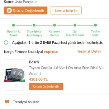 Trendyol Eksik Ürün Tedarik Problemi