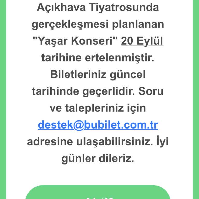 Bubilet Bursa İzmir Oldu...