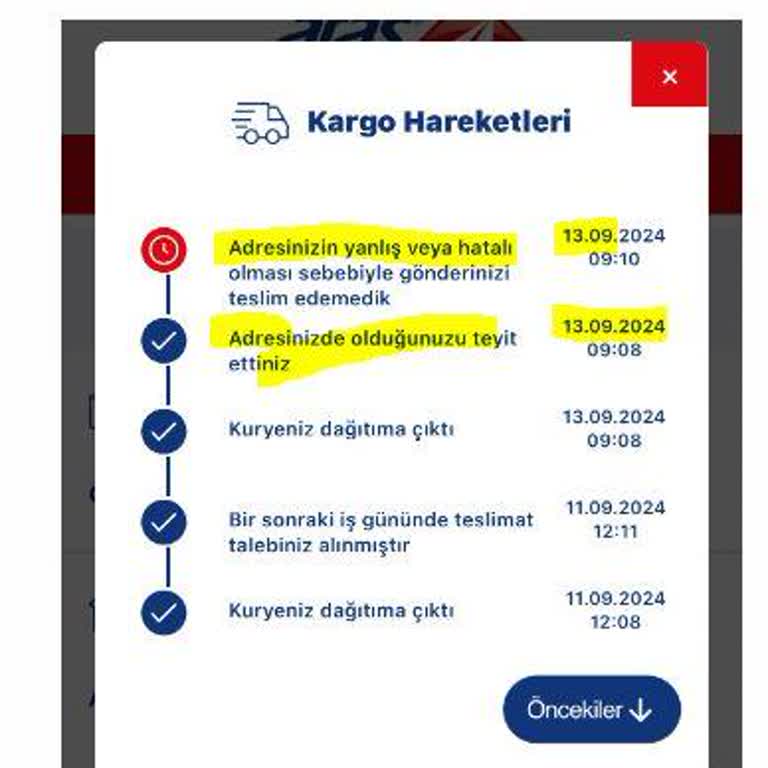 Aras Kargo Kağıthane Şubesi Teslimat Sorunu