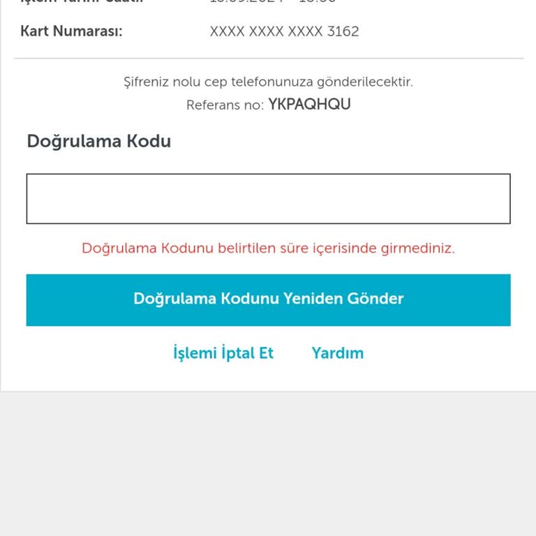 Ziraat Bankası, Operatör Değişikliği Güvenli Ödeme SMS Kodu Alamama
