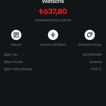 Watsons Uygulama Hakkında Acil Destek