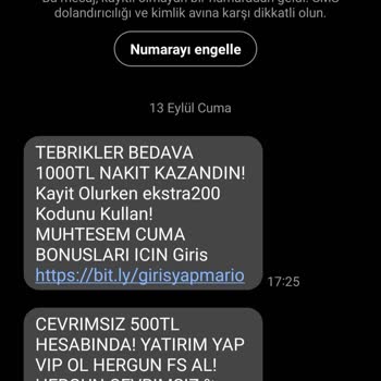 cutt.ly Tebrikler Bonus Kazandin