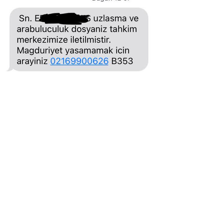 E.UZLASMA (SMS) İlgim Olmayan SMS
