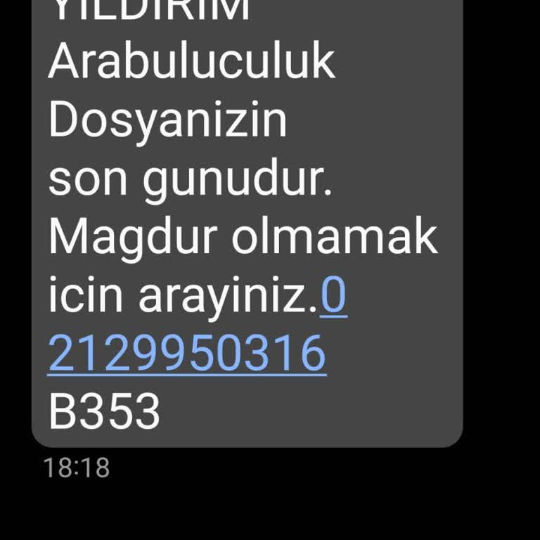 E.UZLASMA (SMS) Arabulucuk İle İlgili Yalan Mesaj