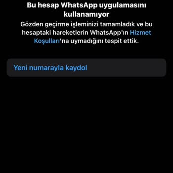 WhatsApp Instagram'da Paylaşılan Foto Yüzünden WhatsApp Hesabımın Kapatılması