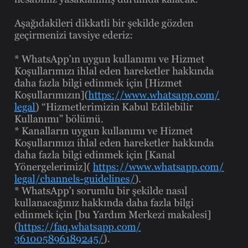 WhatsApp Instagram'da Paylaşılan Foto Yüzünden WhatsApp Hesabımın Kapatılması