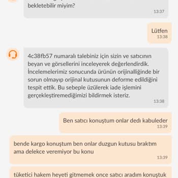 Trendyol Yırtık Kutu Nedeniyle İadeleri Kabul Etmeme Ve Yardım Etmeyi Reddetme