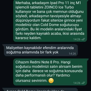 Zoinco Ürünü Satana Kadar Cevap Var, İade Etmek İsterseniz Cevap Yok!
