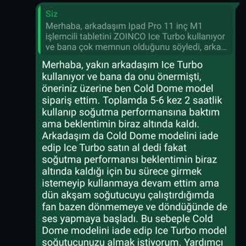 Zoinco Ürünü Satana Kadar Cevap Var, İade Etmek İsterseniz Cevap Yok!