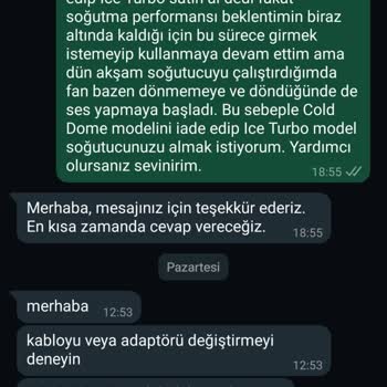 Zoinco Ürünü Satana Kadar Cevap Var, İade Etmek İsterseniz Cevap Yok!