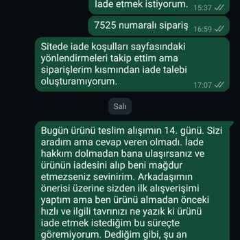 Zoinco Ürünü Satana Kadar Cevap Var, İade Etmek İsterseniz Cevap Yok!