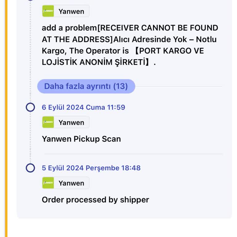 Amazon Yanwen Kargom Ulaşmadı