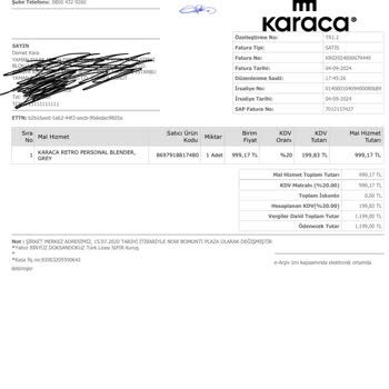 Karaca Züccaciye Karaca Bozuk Ürün Gönderiyor Ve Ürünün Arkasında Durmuyor.