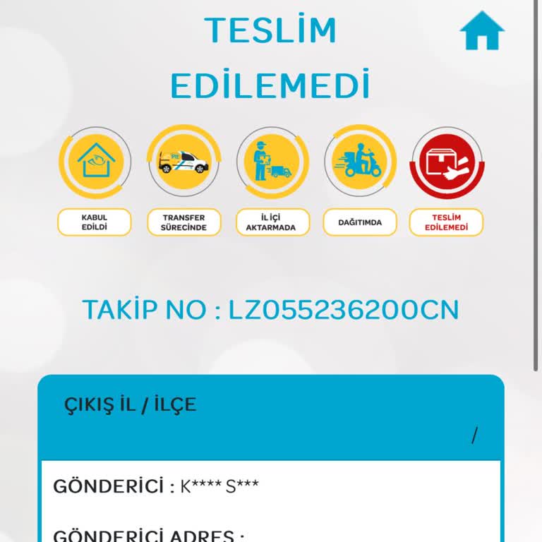 PTT Kargo Teslim Edilememesi Şikayeti