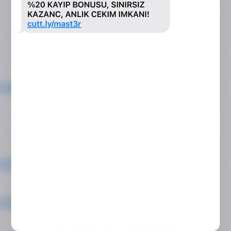 cutt.ly Cutt Ly Diye Bir Yerden Sürekli Mesaj Geliyor