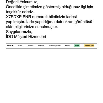 İDO İade Ücretimi 1 Ay Olacak Hala Yatırmadı