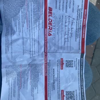 Ayıplı Ürün Belderia Marka Katlanır Bisiklet A101 İnternet Sitesinden