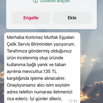 Korkmaz Mutfak Eşyaları Çelik Tava Mutfak Ocağında Kullanılması Yanlış