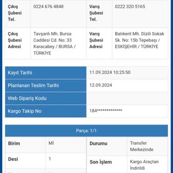 Sürat Kargo Bursa Aktarma Merkezi