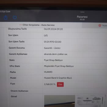 Ouno Service Huawei Band 6 Garanti Sorunu Ve Yüksek Onarım Ücreti