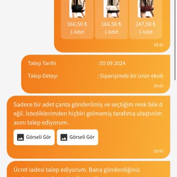 Trendyol Çanta Satın Alma Sorunları