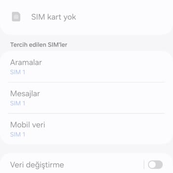 Samsung A52 Şebeke Yok Silik Uçak Modu