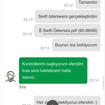 MariaBet Para Çekme İşleminde Karşılaşılan SWIFT Ödeme Sorunu