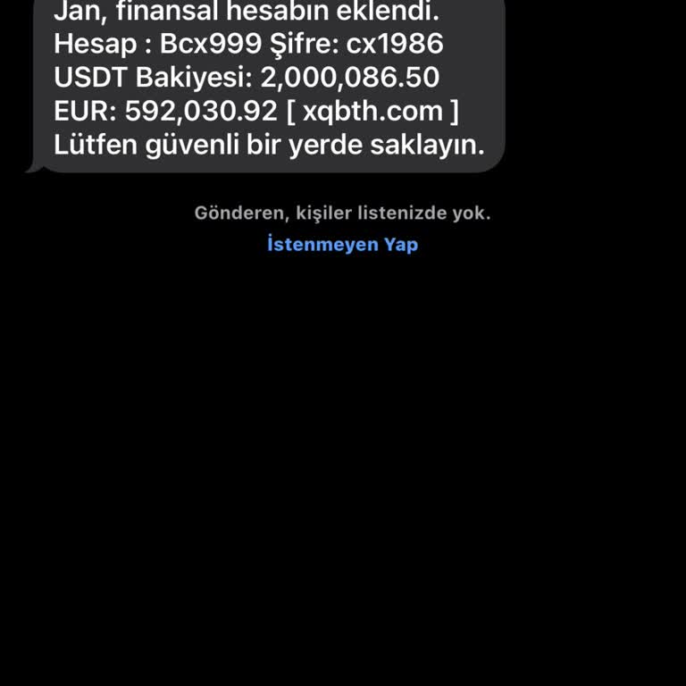 BTK Bilinmeyen Yerden Mesaj