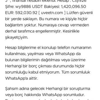 Uveetn.com Sorumluluk Kabul Etmiyorum. Engelledim.