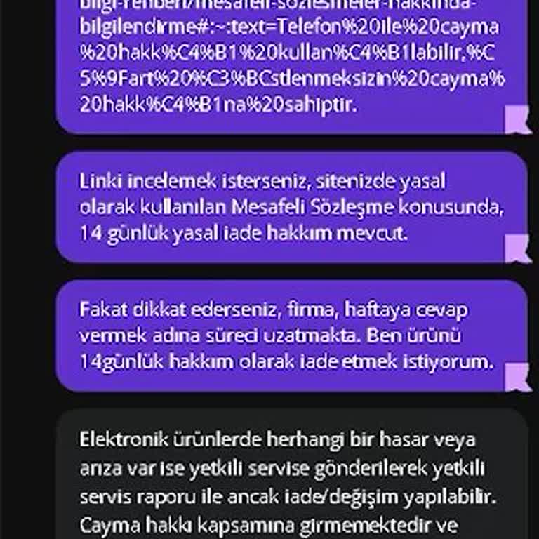 Yasal İade Hakkımı Reddeden N11 - 14 Günlük Yasal Süreci Uzatmaktadır.