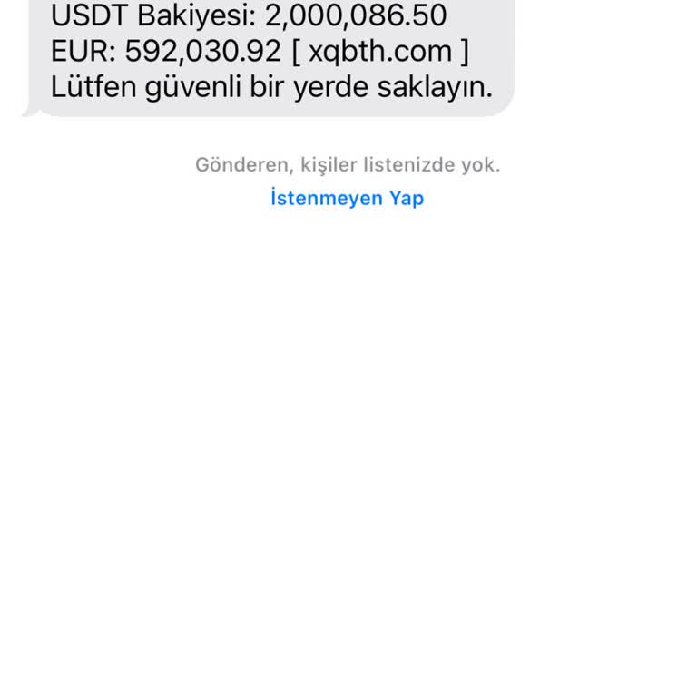 Meta Dan Gelen Belirsiz Mesaj