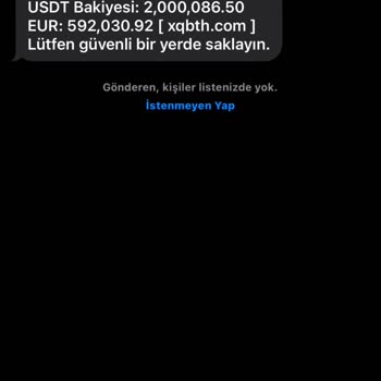 Meta Bilinmeyen Bir Hesaptan Gelen Mesaj