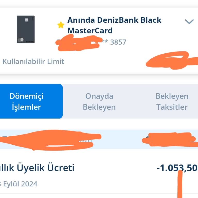 Denizbank Kredi Kartı Yıllık Aidat