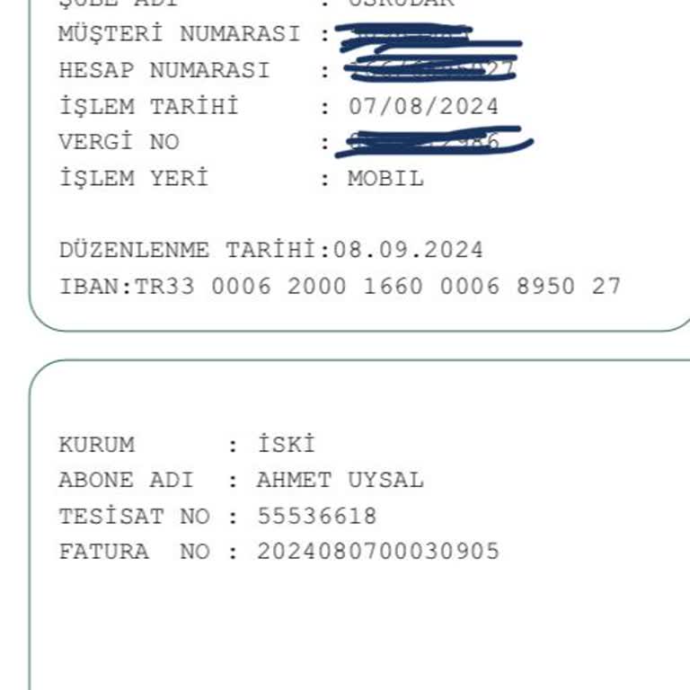 İSKİ Fatura Sorunu
