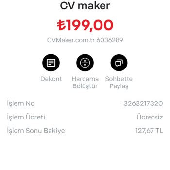 CV Maker Abonelik Dışı Para Çekiyor.