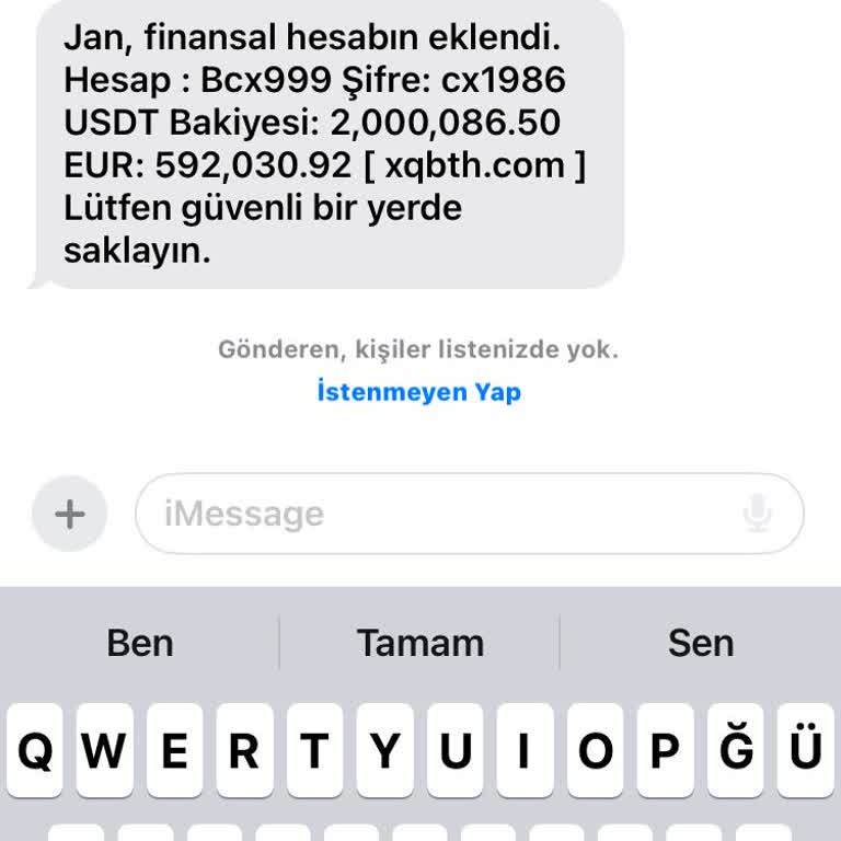 Meta Bilinmeyen Kişiden Gelen Mesaj Ve Hesap Bilgileri