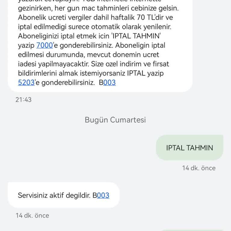 İstenmeyen Servis Üyeliği ve İptal Sorunu