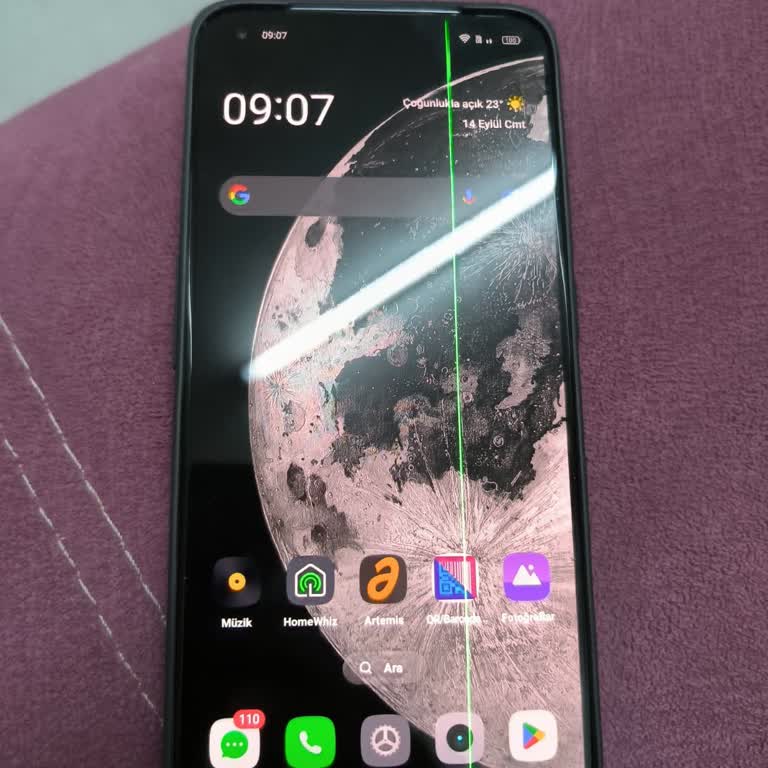 Realme Dikey Yeşil Çizgi Sorunu