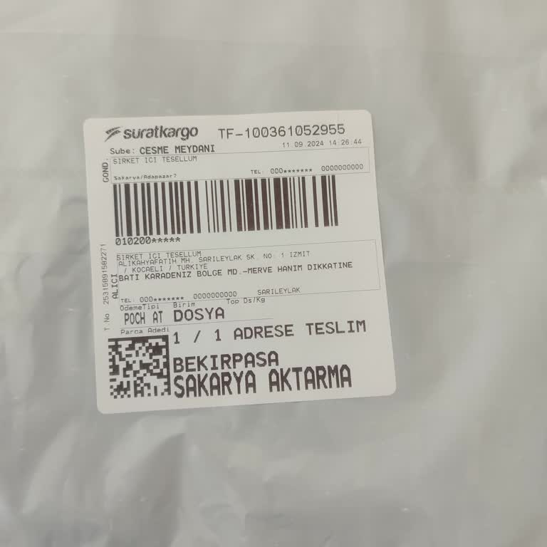 Sürat Kargo Kargo Kayıp Para İade Sorunu