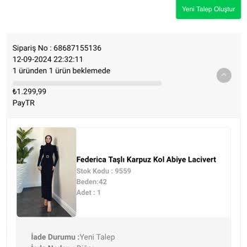 Merven Akyüz Tesettür Giyim Merven Moda'dan Aldığım Elbise Hayal Kırıklığı Yarattı
