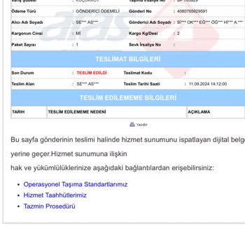 Kargo Teslimat Problemi- Aras Kargo