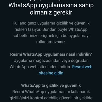 WhatsApp Çalışmıyor Sorun Ne