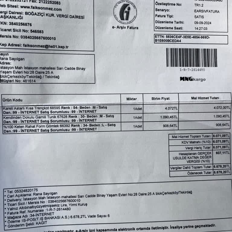 Faik Sönmez Ürün İade Butonu Çalışmıyor