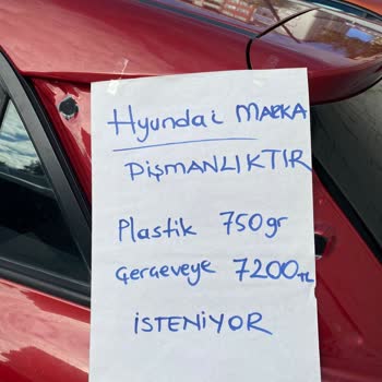 Hyundai İ20 35 Cm Lik Plastik Kaplamaya 7500 TL İstiyor