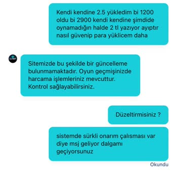 Matbet Paramın İadesini İstiyorum