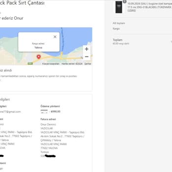 Ens Back Pack Yanıltıcı Kargo Bilgisi Ve Haksız Ücretlendirme