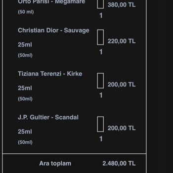 John Lucas Fragrances Teslim Edilmeyen Sipariş