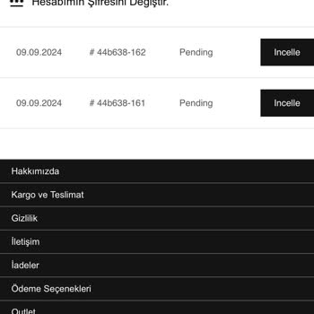 Hokaoneoneturkey.cc Askıda Bekleyen Sipariş