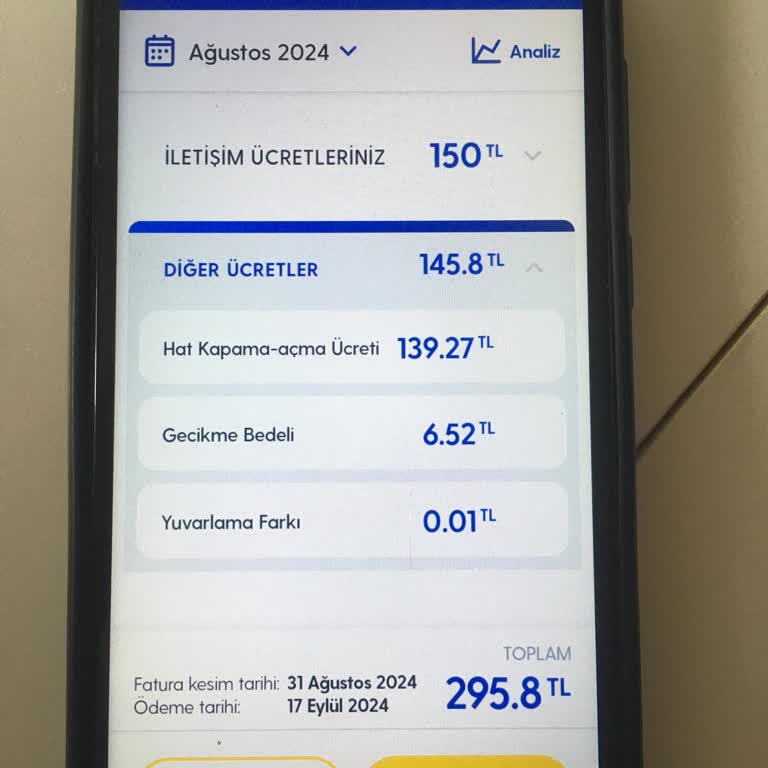 Turkcell Fatura ve Ek Ücret Sorunu